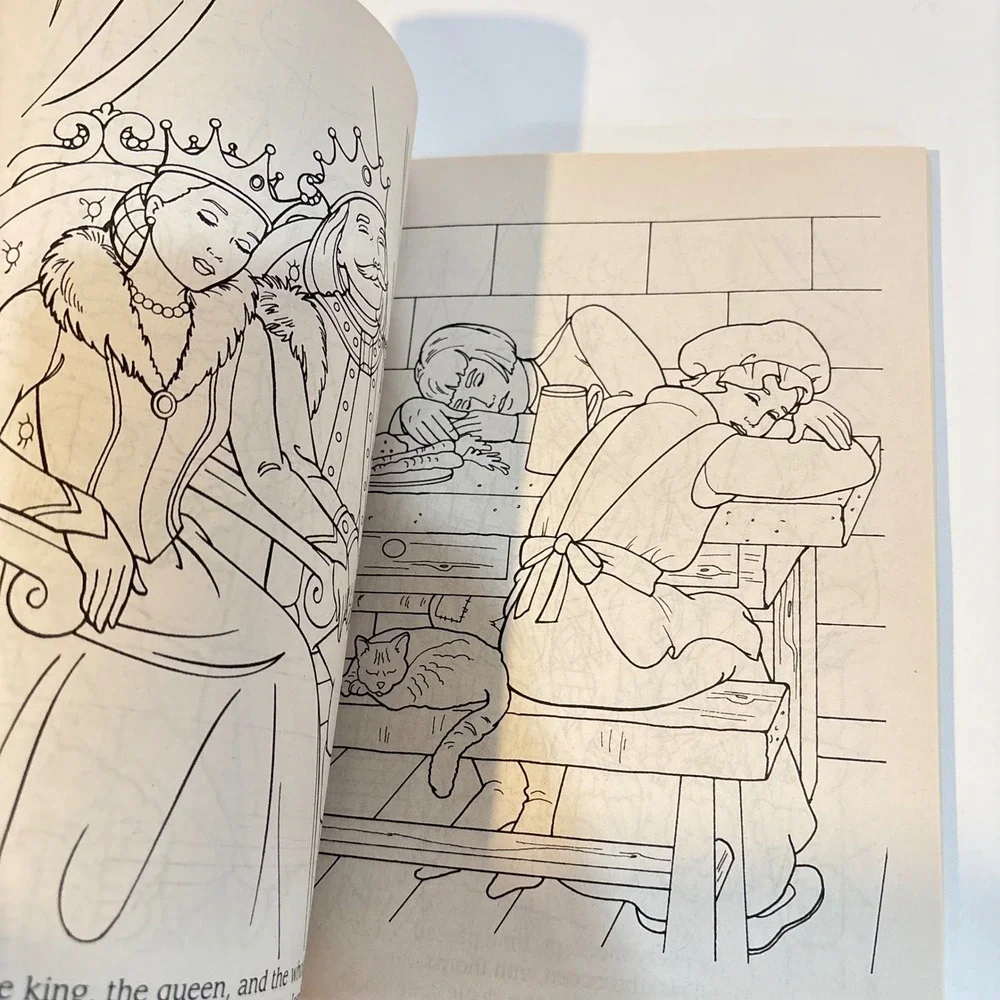Vintage Barbie Fairy Tale Princesses Cinderella Coloring Book Golden Books 1990s